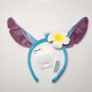 Disney Parks Stitch Flower Ears Headband - New 2023 Disneyland